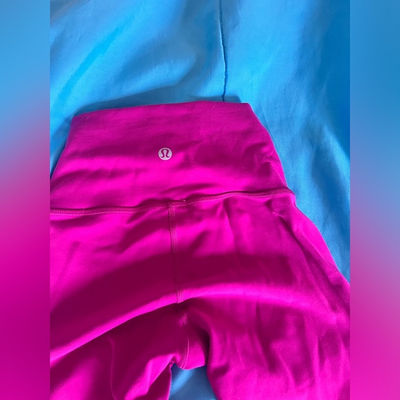 Lululemon ripened raspberry wunder train high rise 25” - Picture 3 of 7